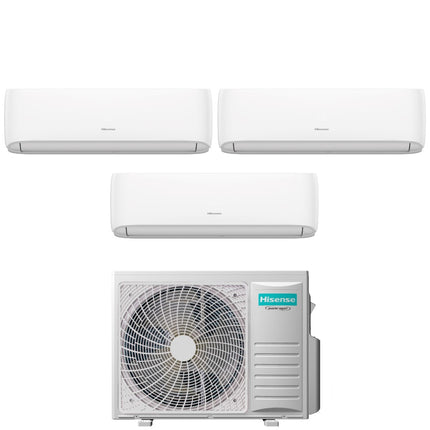 Hisense Trial Split Inverter Air Conditioner Hi-Comfort Series 9 + 9 + 18 With 4amw81u4raa R-32 Integrated Wi-Fi 9000 + 9000 + 18000 - New
