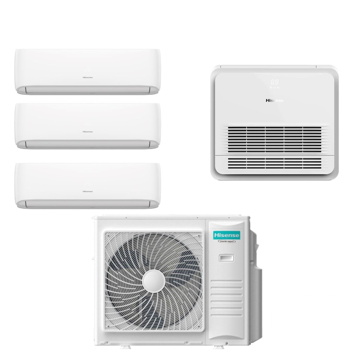 hisense climatizzatore condizionatore hisense quadri split inverter serie hi comfort 900090009000 console 18000 con 4amw105u4raa r 32 wi fi integrato 99918 novita