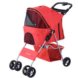 easycomfort easycomfort passeggino per animali domestici pieghevole rosso 75 x 46 x 94 cm ean 8054144130552