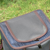 easycomfort easycomfort zaino trasportino per cani e gatti in oxford cuscino rimovibile e lavabile con rete traspirante 35x28.5x45cm blu