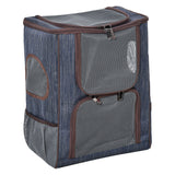 easycomfort easycomfort zaino trasportino per cani e gatti in oxford cuscino rimovibile e lavabile con rete traspirante 35x28.5x45cm blu