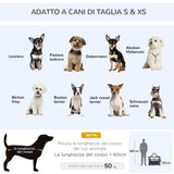 easycomfort easycomfort trasportino per cani e gatti fino 4kg pieghevole con 3 aperture e cuscino 70x51x50cm grigio