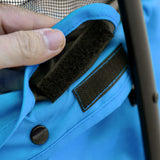 easycomfort easycomfort passeggino per cani pieghevole con tettuccio regolabile e ruote girevoli 82x47x97cm blu