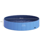 easycomfort easycomfort piscina pieghevole per cani in pvc azzurro 140x30cm xh ean 8054144133034