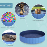 easycomfort easycomfort piscina pieghevole per cani in pvc azzurro 140x30cm xh ean 8054144133034