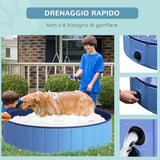 easycomfort easycomfort piscina pieghevole per cani in pvc azzurro 140x30cm xh ean 8054144133034