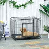 easycomfort easycomfort kennel per cani pieghevole porta con blocco 4 ruote fondo rimovibile ean 8054144135793