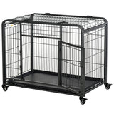 easycomfort easycomfort kennel per cani pieghevole porta con blocco 4 ruote fondo rimovibile ean 8054144135793