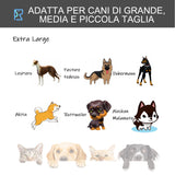 easycomfort easycomfort kennel gabbia per cani pieghevole con freno e fondo rimovibile grigio