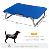 easycomfort easycomfort brandina pieghevole per cani in tessuto oxford per cani blu 59x46x15cm ean 8054111840972