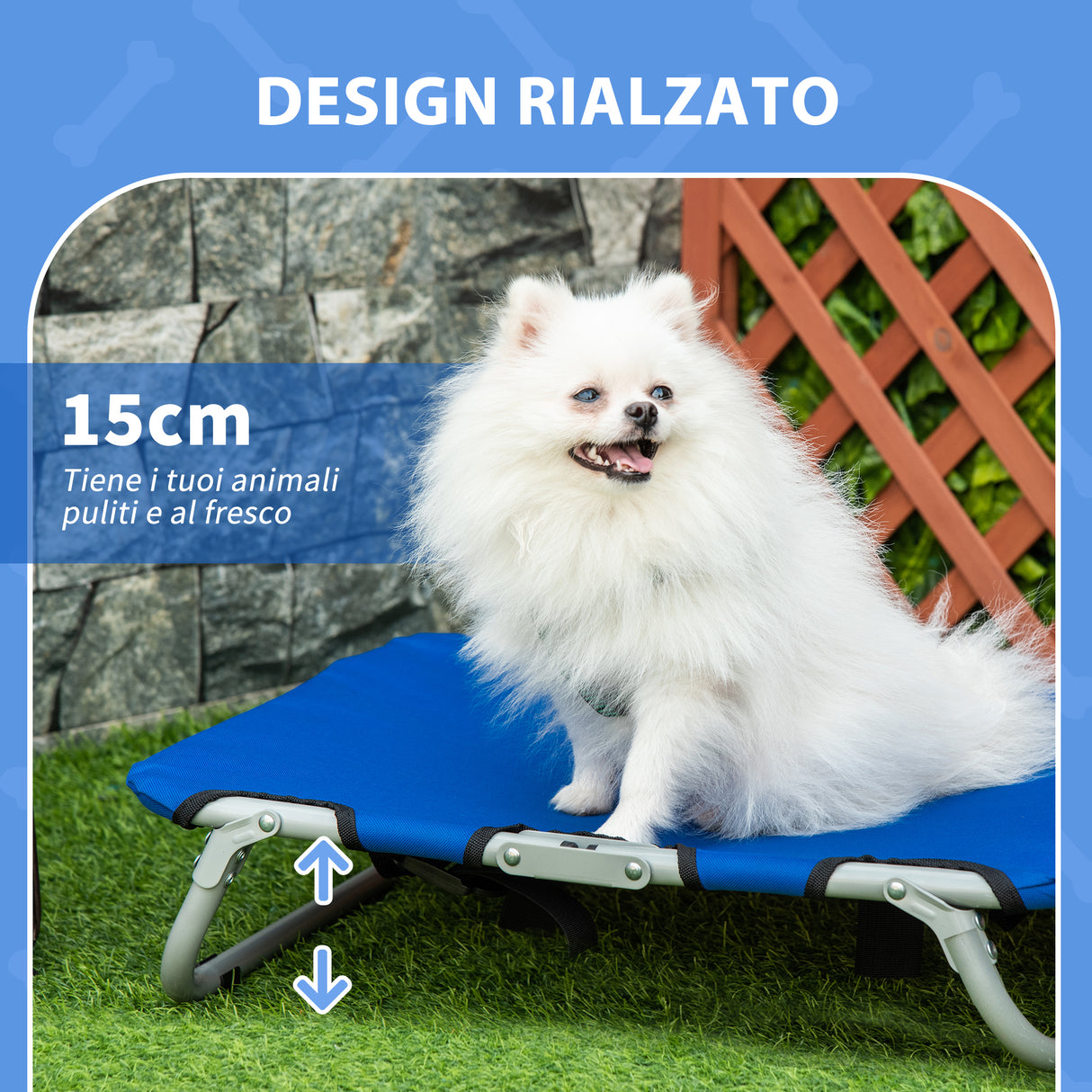 easycomfort easycomfort brandina pieghevole per cani in tessuto oxford per cani blu 59x46x15cm ean 8054111840972