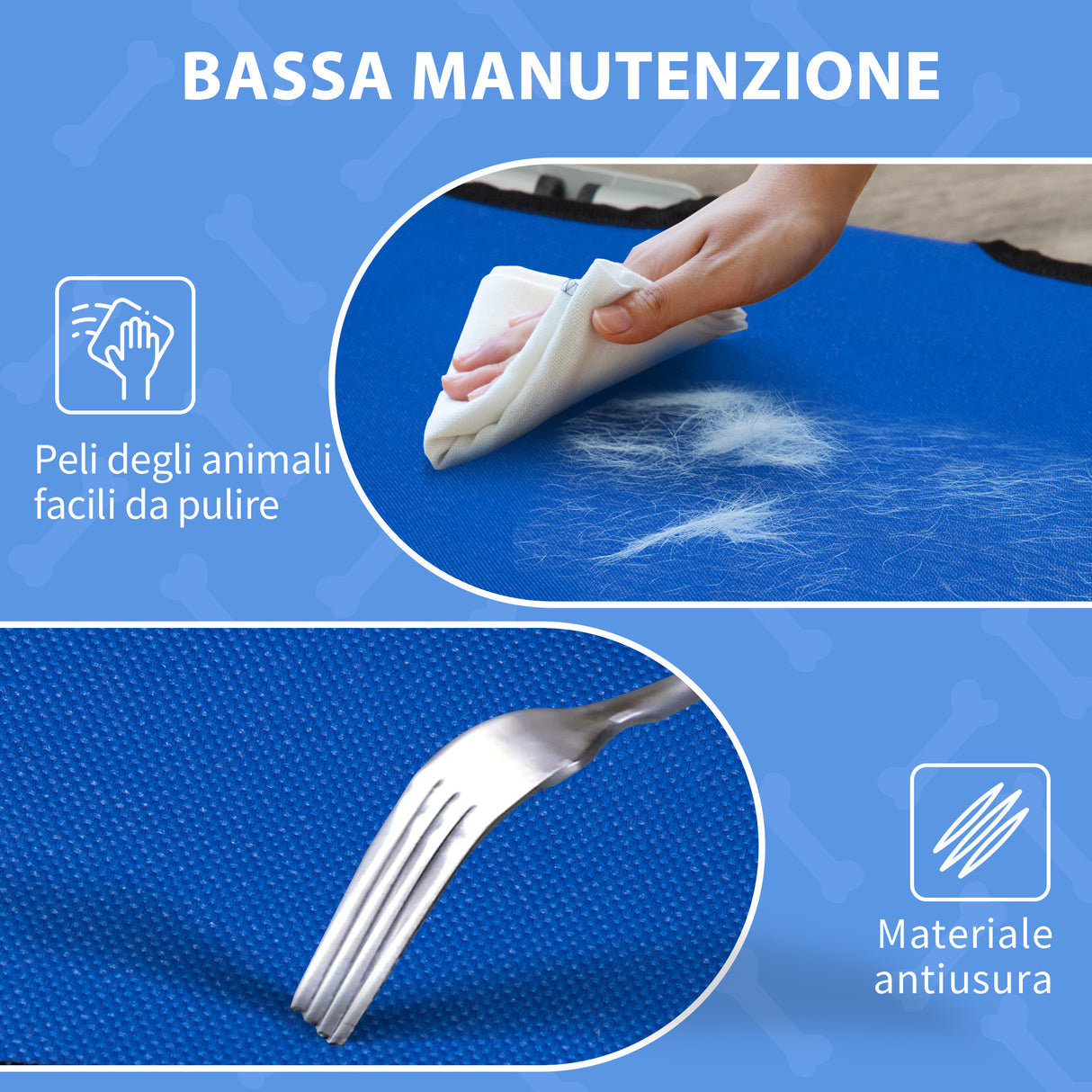 easycomfort easycomfort brandina pieghevole per cani in tessuto oxford per cani blu 59x46x15cm ean 8054111840972