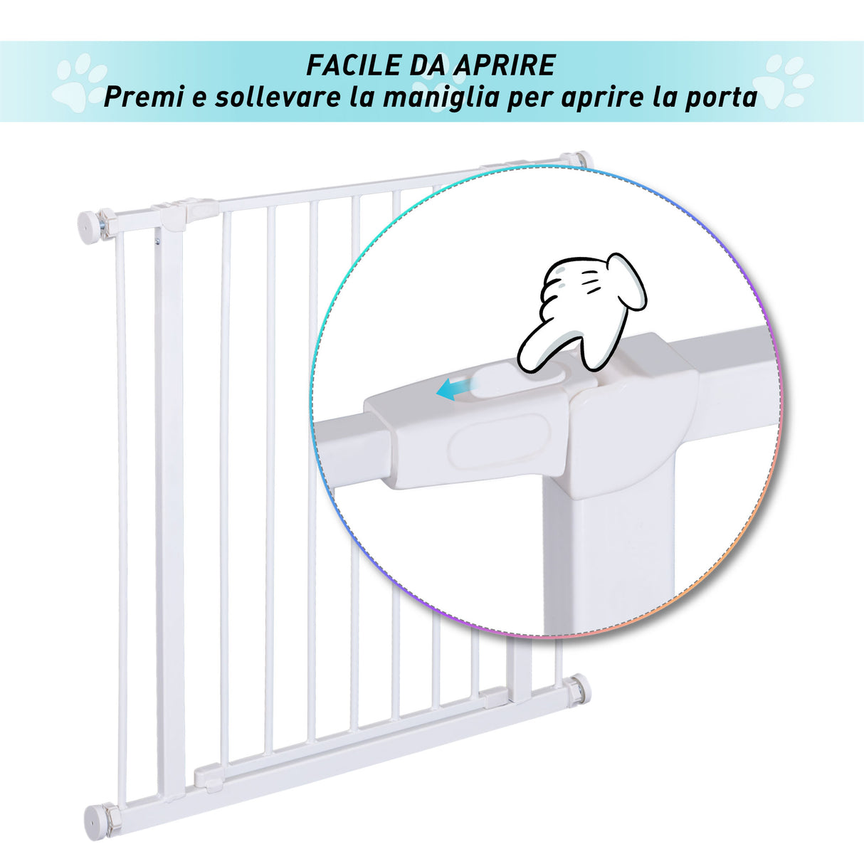 easycomfort easycomfort cancelletto di sicurezza per bambini e animali domestici bianco ean 8054111842822