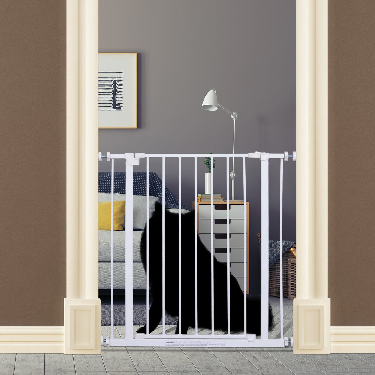 easycomfort easycomfort cancelletto di sicurezza per bambini e animali domestici bianco ean 8054111842822