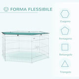 easycomfort easycomfort recinto per animali domestici con copertura impermeabile 6 moduli 59 x 60cm ean 8054111840859