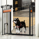 easycomfort easycomfort cancellino per cani con fissaggio a pressione estensibile da 74 80cm con chiusura automatica nero