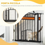 easycomfort easycomfort cancellino per cani con fissaggio a pressione estensibile da 74 80cm con chiusura automatica nero