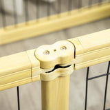 easycomfort easycomfort box per cani recinto per animali 6 pannelli con porta e doppi fermi 70x62cm