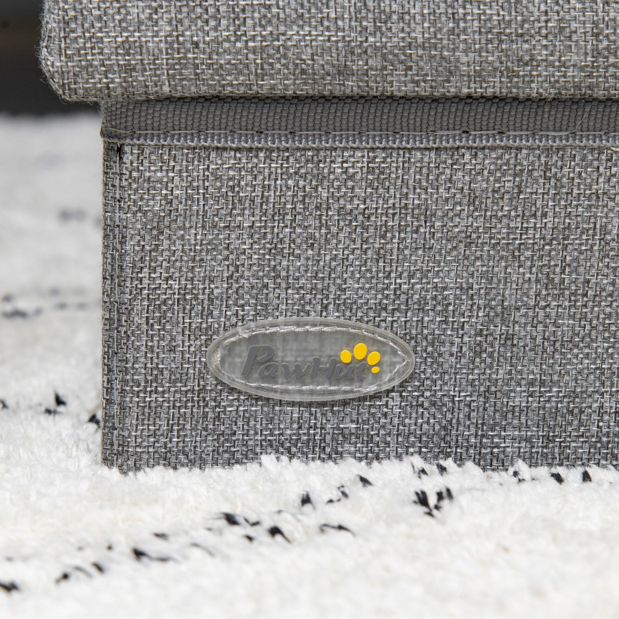 easycomfort easycomfort scala per cani e gatti max 5kg a 3 gradini in tessuto effetto lino e mdf 63 5x42 5x40 5 cm grigio