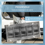 easycomfort easycomfort rampa per cani pieghevole antiscivolo in legno con maniglia laterale 43x165x6 5 cm nero