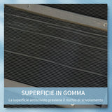 easycomfort easycomfort rampa per cani pieghevole antiscivolo in legno con maniglia laterale 43x165x6 5 cm nero