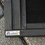 easycomfort easycomfort rampa per cani pieghevole antiscivolo in legno con maniglia laterale 43x165x6 5 cm nero