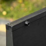 easycomfort easycomfort rampa per cani pieghevole antiscivolo in legno con maniglia laterale 43x165x6 5 cm nero