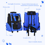 easycomfort easycomfort trolley zaino trasportino per animali domestici blu ean 8054111843102