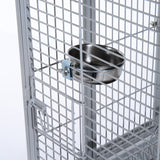 easycomfort easycomfort voliera per uccelli con ruote altezza 160cm vaschette per cibo e trespoli ean 8055776914091