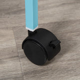 easycomfort easycomfort gabbia per uccelli 2 in 1 voliera da interni con 4 ruote e vassoi estraibili 51 5x50x140cm