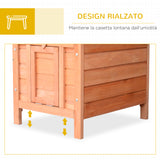 easycomfort easycomfort conigliera gabbia per piccoli animali con tetto apribile in legno 51x42x43 cm ean 8054111842624