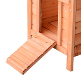 easycomfort easycomfort conigliera gabbia per piccoli animali con tetto apribile in legno 51x42x43 cm ean 8054111842624