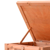 easycomfort easycomfort conigliera gabbia per piccoli animali con tetto apribile in legno 51x42x43 cm ean 8054111842624