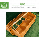 easycomfort easycomfort pollaio da giardino gabbia per galline impermeabile in legno 150x100x96.5 cm ean 8054144139456
