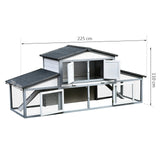 easycomfort area occasioni easycomfort conigliera da esterno in legno gabbia per 2 3 conigli o roditori bianca