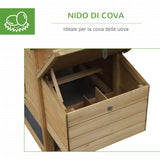 easycomfort easycomfort pollaio prefabbricato in legno per 2 galline per giardino ean 8055776910574