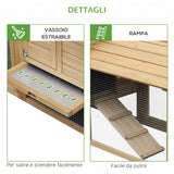 easycomfort easycomfort pollaio prefabbricato in legno per 2 galline per giardino ean 8055776910574