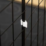 easycomfort easycomfort recinto per conigli e porcellini dindia modulabile con accessori montaggio 105x70x35cm nero