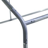 easycomfort easycomfort pollaio da giardino con telaio zincato copertura impermeabile e rete esagonale 3x6x2m argento