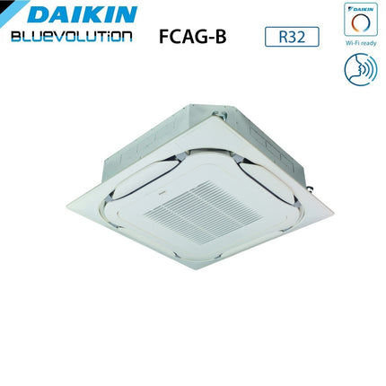 daikin unita interna a cassetta daikin bluevolution round flow 18000 btu fcag50b r 32 wi fi optional con griglia standard inclusa