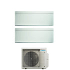 Climatizzatore Condizionatore Daikin Bluevolution Dual Split Inverter serie STYLISH WHITE 12+12 con 2MXM50A R-32 Wi-Fi Integrato 12000+12000 Colore Bianco Garanzia Italiana