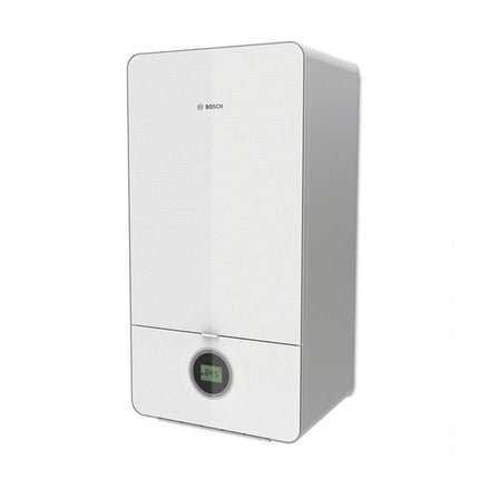 Junkers Bosch Mod. Condens 7000i Gc7000iw 28 Kw Methane Condensing Boiler + Smoke Kit - White - Erp