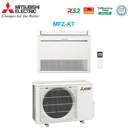 Climatiseur Mitsubishi Electric Inverter Floor Mfz-Kt25 9000 Btu Gas R-32 Wi-Fi En option Nouveau