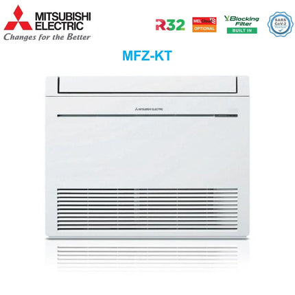 Unité de plancher intérieure Mitsubishi Inverter 9000 Btu Mfz-Kt25vg R-32 Télécommande incluse