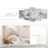 easycomfort easycomfort stampa su tela con fiori in legno di pino per casa e ufficio 200x100 cm multicolore