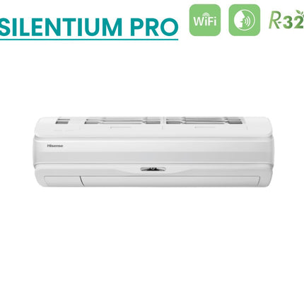 Climatizzatore Condizionatore Hisense Dual Split Inverter serie SILENTIUM PRO 9+9 con 2AMW50U4RXA R-32 Wi-Fi Integrato 9000+9000 - Novità