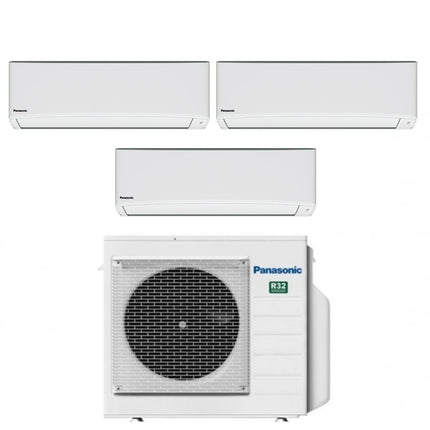 Climatizzatore Condizionatore Panasonic Trial Split Inverter Serie TZ 7+7+18 con CU-3Z68TBE R-32 Wi-Fi Integrato 7000+7000+18000