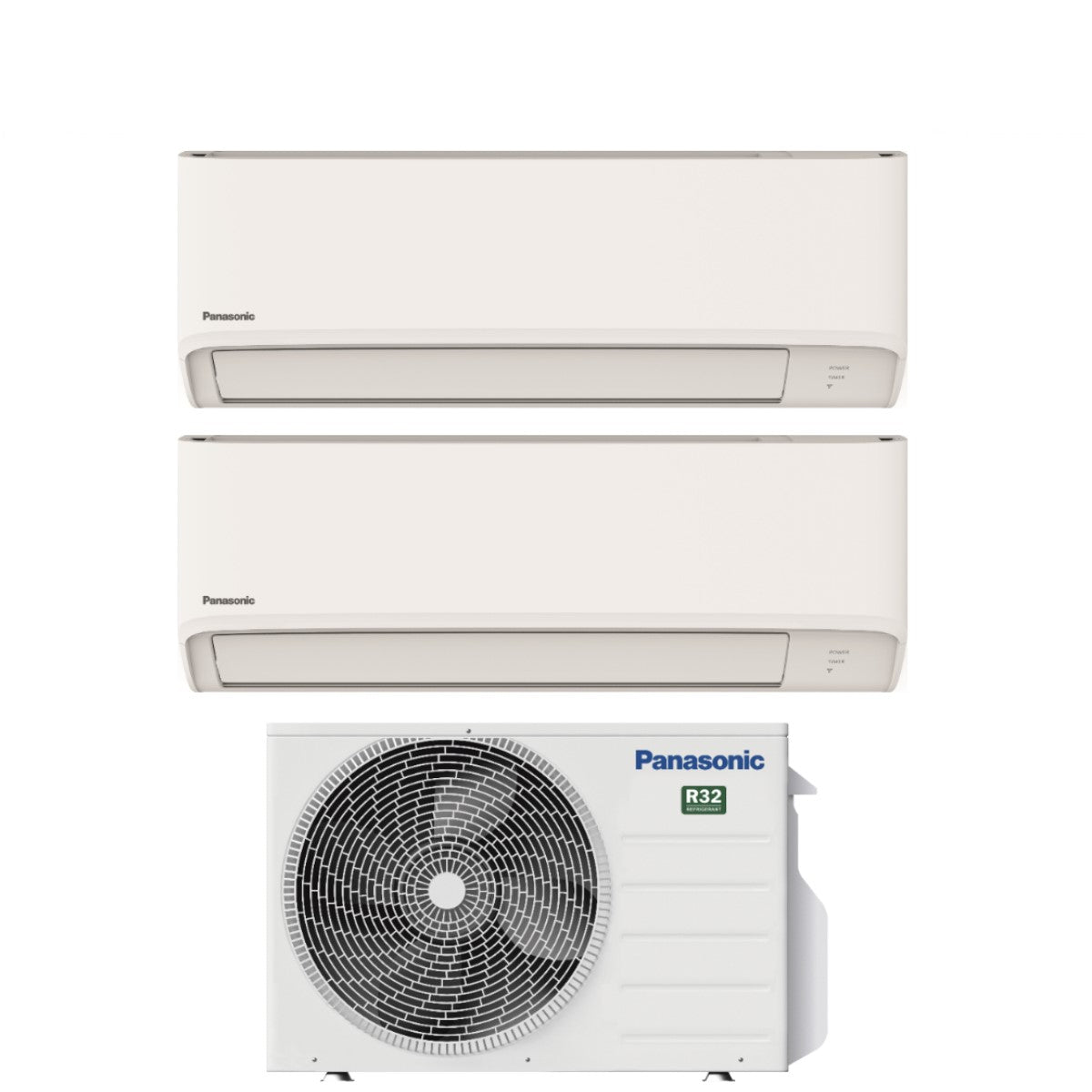 Climatiseur Panasonic Dual Split Inverter Series Tz 9+12 Avec Cu-2re15sbe Wi-Fi en option 9000+12000