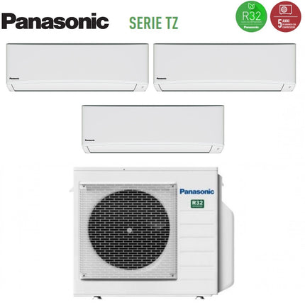 Climatizzatore Condizionatore Panasonic Trial Split  Serie TZ 12+12+12 con CU-3Z68TBE R-32 Wi-Fi Optional 12000+12000+12000
