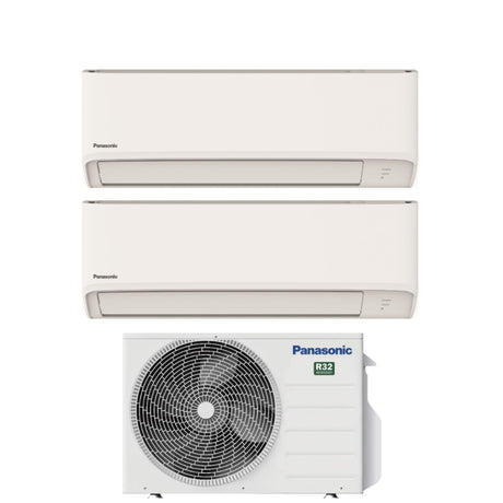 panasonic climatizzatore condizionatore panasonic dual split serie tz 99 con cu 2z41tbe r 32 wi fi optional 90009000 ean 8055776917030
